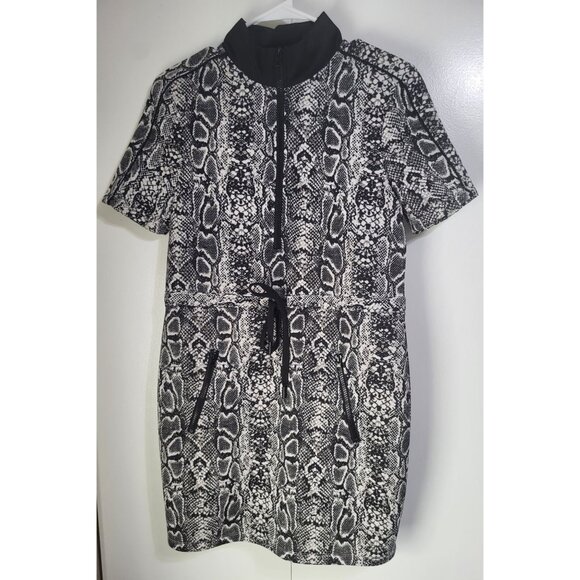 NOBO No Boundaries Juniors Black White Snake Print Dress SZ M (7-9) - Picture 2 of 11